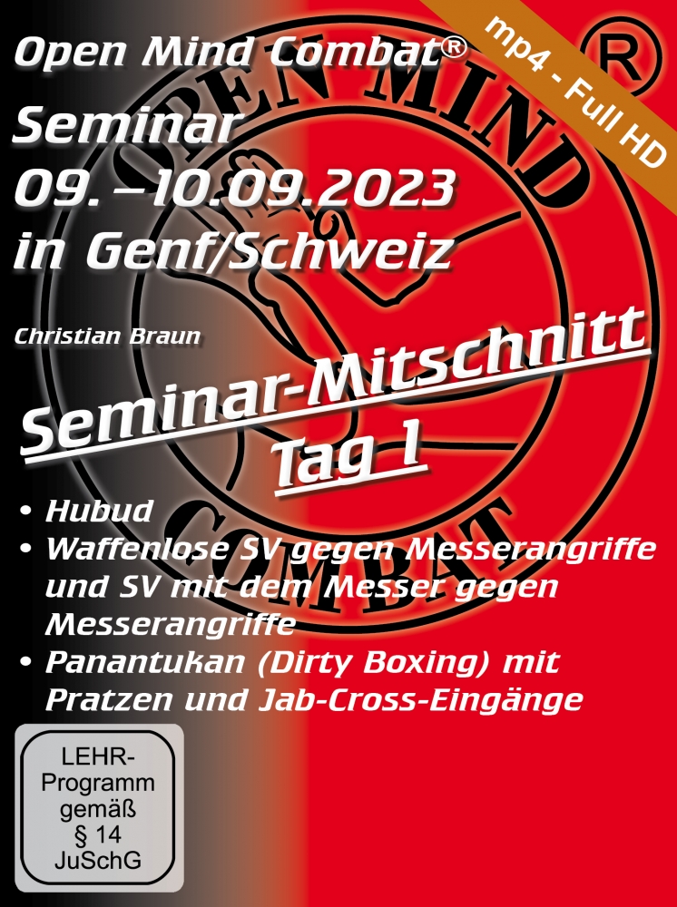 Bild 1 von Seminar-Mitschnitt Tag 1: Hubud, SV gegen Messerangriffe, Panantukan (Dirty Boxing)