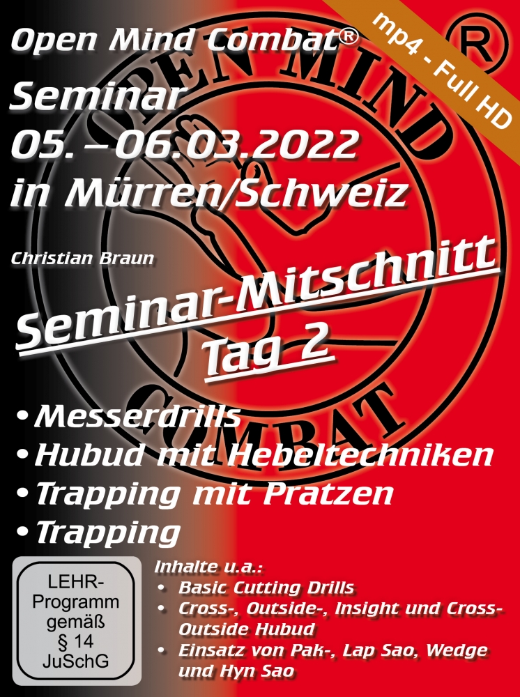 Bild 1 von Seminar-Mitschnitt Tag 2: Messerdrills, Hubud mit Hebeltechniken, Trapping mit Pratzen, Trapping