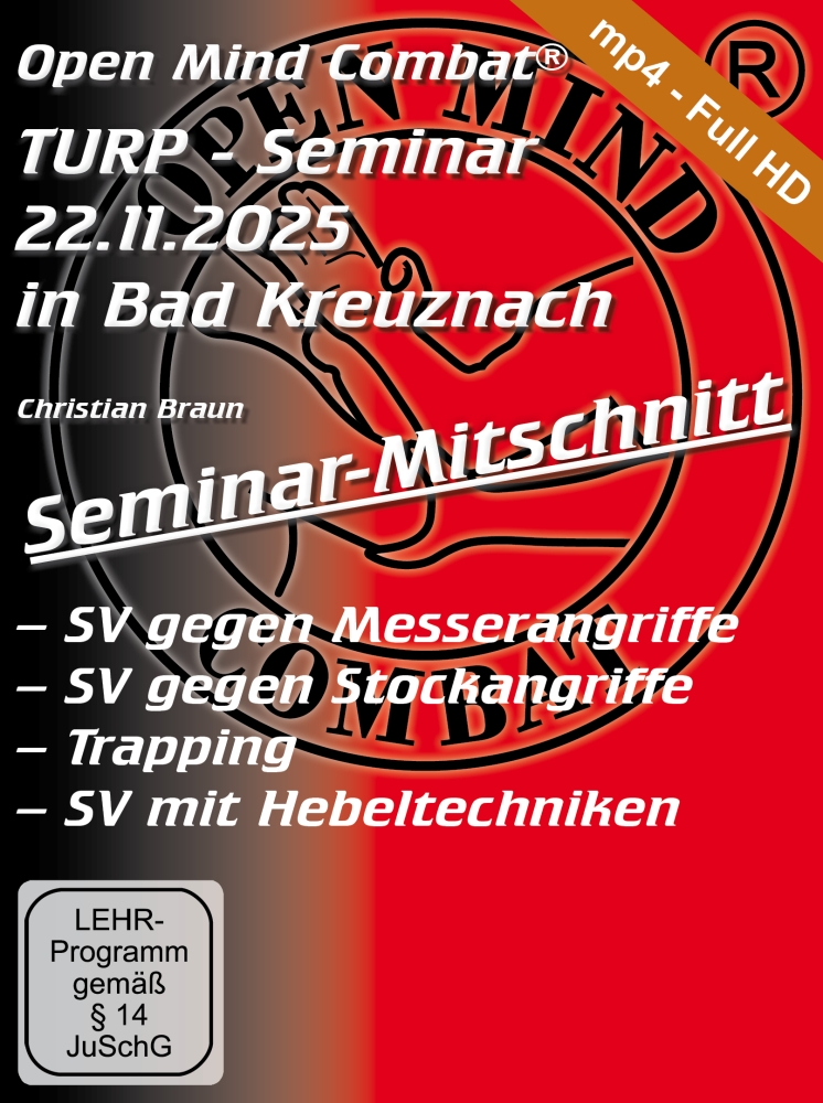 Bild 1 von Seminar-Mitschnitt: SV gegen Messer- und Stockangriffe, Trapping, SV mit Hebeltechniken